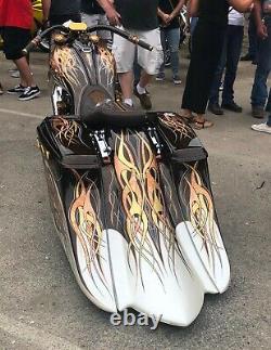 Harley Davidson touring custom bagger extended kit stretch saddlebags extended