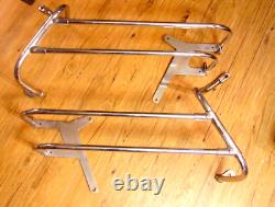 Harley FLH Shovelhead Saddlebag Guard Rails Bagger Saddlebag Crash Bars 1971