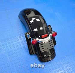 Harley Take Off Rear Fender 2014+ Baggers Vivid Black Street Glide Road Glide