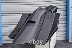 Harley bagger streched bags & fender street glide road king ultra classic 09-13