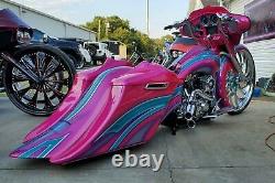 Harley-davidson 09-24 Bagger Extended Stretched Saddlebags Fender Kit For