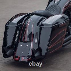 Harley-davidson 4? Stretch-down Extended Bagger Saddlebags 2014-2022 Flh Flhx