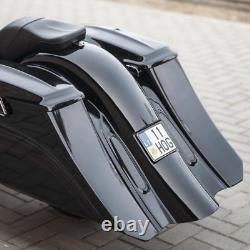 Harley-davidson 7? Stretch And 5 Extended Down Bagger Saddlebags 96-13 Flh Flhx