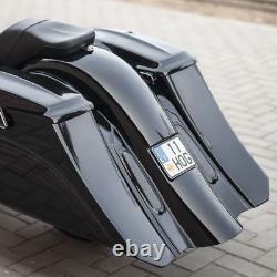 Harley-davidson Bagger Saddlebags And Fender 5 Extended, 7' Stretch USA Plate