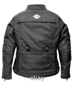 Harley davidson womens jacket S black Bagger backpack armor pockets reflective