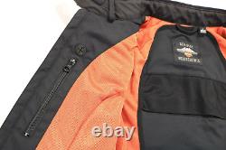 Harley davidson womens jacket S black Bagger backpack armor pockets reflective