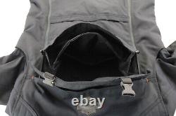 Harley davidson womens jacket S black Bagger backpack armor pockets reflective
