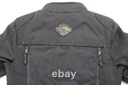 Harley davidson womens jacket S black Bagger backpack armor pockets reflective