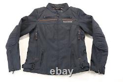 Harley davidson womens jacket S black Bagger backpack armor pockets reflective