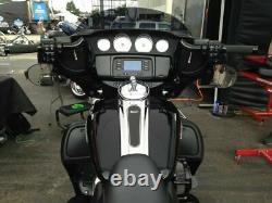 KST Kustoms Black Mirror Brackets Adapter Harley Touring Batwing Bagger 14-21