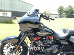 KST Kustoms Gloss Black 12 Mayhem Bagger Handlebars Bars Harley Touring Batwing