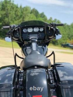 KST Kustoms Gloss Black 12 Mayhem Bagger Handlebars Bars Harley Touring Batwing
