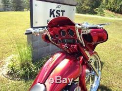 KST Kustoms Polished 10 Mayhem Bagger Handlebars Bars Harley Batwing 96-19