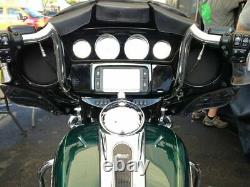KST Kustoms Polished 12 Mayhem Bagger Handlebars Bars Harley Touring Batwing