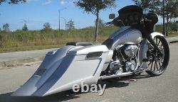 Long Sweep Extended Saddlebags And Fender For Harley Davidson Touring 1997-2008