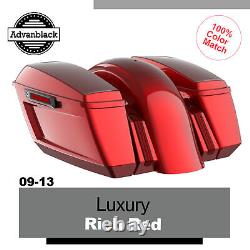 Luxury rich Red Holeshot Chopped Bagger Kit For 09-13 Harley Touring