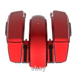 Luxury rich Red Holeshot Chopped Bagger Kit For 09-13 Harley Touring