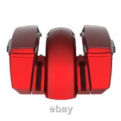 Luxury rich Red Holeshot Chopped Bagger Kit For 09-13 Harley Touring
