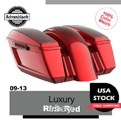 Luxury rich Red Holeshot Chopped Bagger Kit For 09-13 Harley Touring