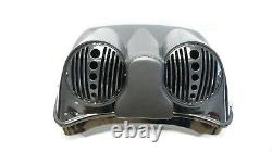 Mutazu Bagger Dual 8 Speaker Lid with Razor Tour Pak for 97-13 Harley Touring