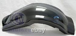 Mutazu Black Pearl Extended Stretched Fender Overlay fits Harley Touring Bagger