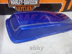 NOS Harley Davidson BAGGER NOS Genuine OEM 90606-07 BLUE LEFT Saddlebag LID NOS