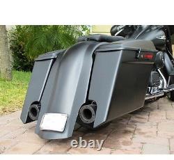 New Harley Davidson 6 Strerched Saddlebags & Rear Fender For Touring Flh Bagger