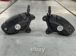 OEM Harley Touring Brembo Front Brake Calipers Dual Disc Black 2008-Newer Bagger