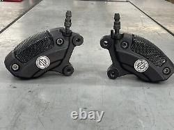 OEM Harley Touring Brembo Front Brake Calipers Dual Disc Black 2008-Newer Bagger