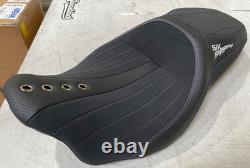 OS&D Advanblack SIK Baggers Purple Stitching Seat for'09-'23 Harley Touring