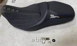 OS&D Advanblack Sik Baggers Blue Stitching Seat for'09-'23 HD Touring