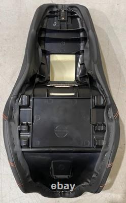 OS&D Advanblack Sik Baggers Orange Stitching Seat for'09-'23 HD Touring