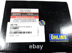 Ohlins HD779 13 Shocks Black Harley-Davidson 2014-2024 Touring Bagger 150-500lb