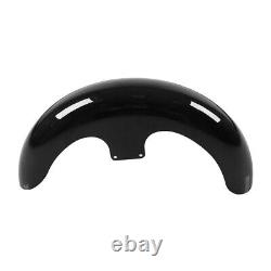 Painted Black 21 Wrap Front Fender For Harley Davidson Touring Custom Baggers