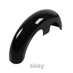 Painted Black 21 Wrap Front Fender For Harley Davidson Touring Custom Baggers