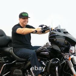 Paul Yaffe Black 12 Monkey Bagger Bars Handlebars for 1986-2018 Harley Touring
