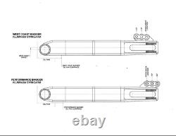 Performance Bagger Swingarm Harley-Davidson Touring 2009-2020 Black finish