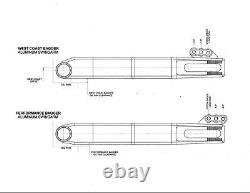 Performance Bagger Swingarm Harley-Davidson Touring 2009-2020 Natural finish