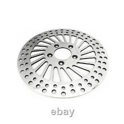 Polished 11.5 Spokes Front Brake Disc Rotor for Harley Touring Bagger 2000-2007