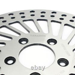 Polished 11.5 Spokes Front Brake Disc Rotor for Harley Touring Bagger 2000-2007