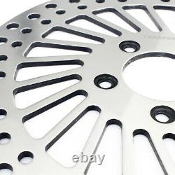 Polished 11.5 Spokes Front Brake Disc Rotor for Harley Touring Bagger 2000-2007