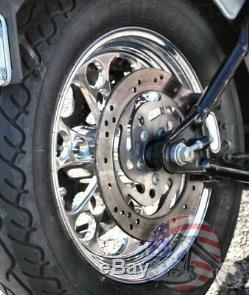Polished Billet Kool Kat 16 X 3.5 Rear Wheel Rim Harley Touring Softail Bagger