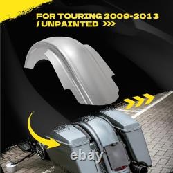 Rear Stretched Fender For Harley 4 5 Extended saddlebag Touring Bagger 09-13