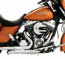 Rinehart Racing Slimline Duals True Dual Header Kit Chrome Harley Touring Bagger