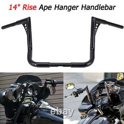 Rise 14 Ape Hanger HandleBar For Harley Touring Road Electra Glide Street King