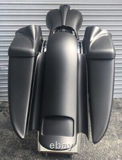 Road Glide extended 7 stretched saddlebags fender Complete Kit 2014-2020 Harley