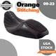 SIK Baggers Orange Stitching Seat For 2009-2023 Harley Touring by Advanblack