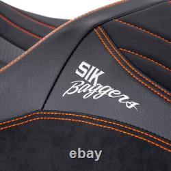 SIK Baggers Orange Stitching Seat For 2009-2023 Harley Touring by Advanblack