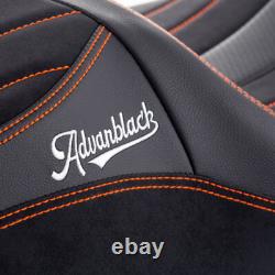 SIK Baggers Orange Stitching Seat For 2009-2023 Harley Touring by Advanblack