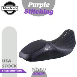 SIK Baggers Purple Stitching Seat For Harley Touring 2009-2023 by Advanblack